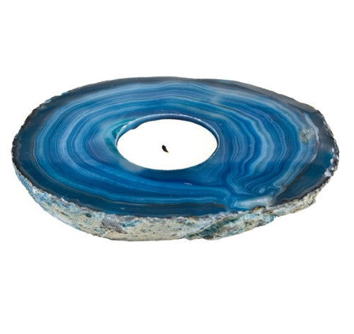 Agate Geode Candle Holders