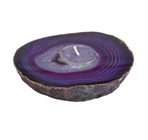 Agate Geode Candle Holders