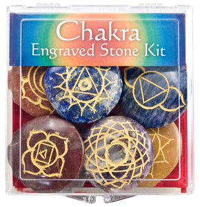 Chakra Engraved Stone Kits