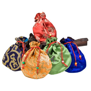 Japa Mala (Prayer Bead) Silk Bag